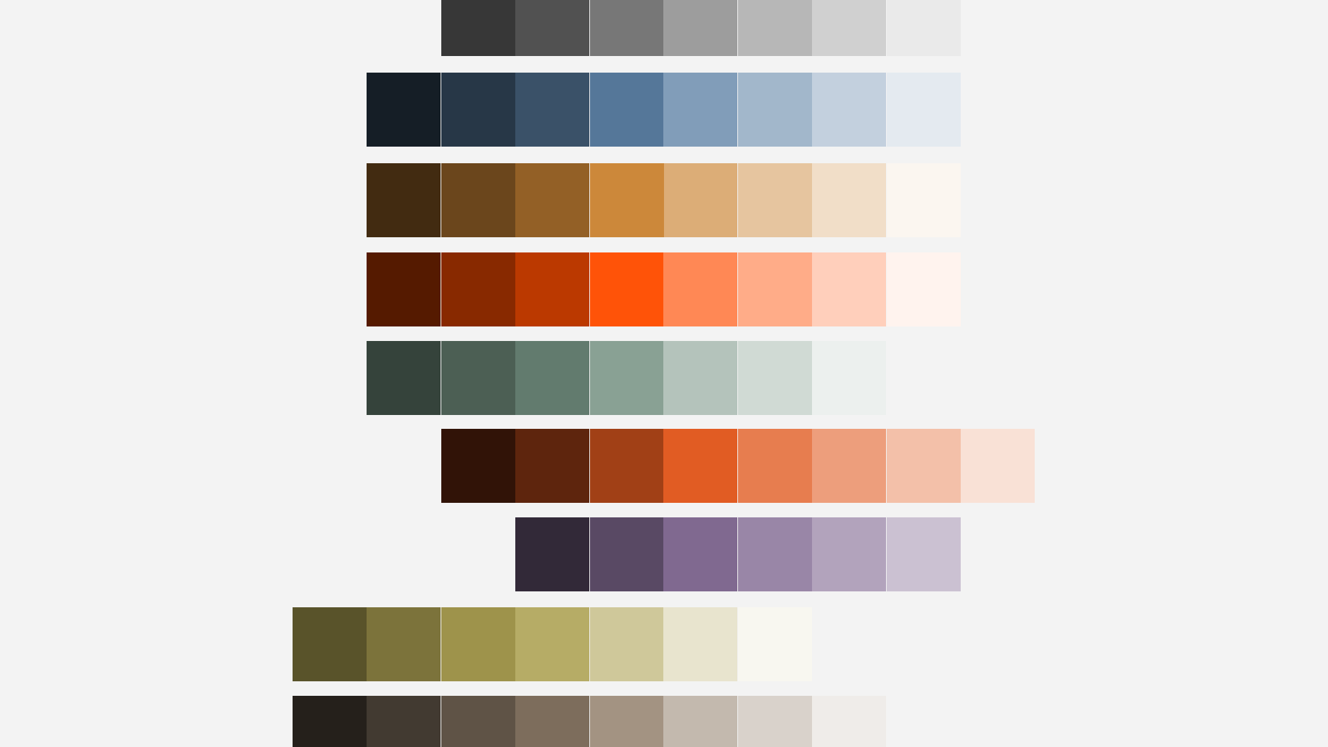 Color Palette of Simpson Strong-Tie