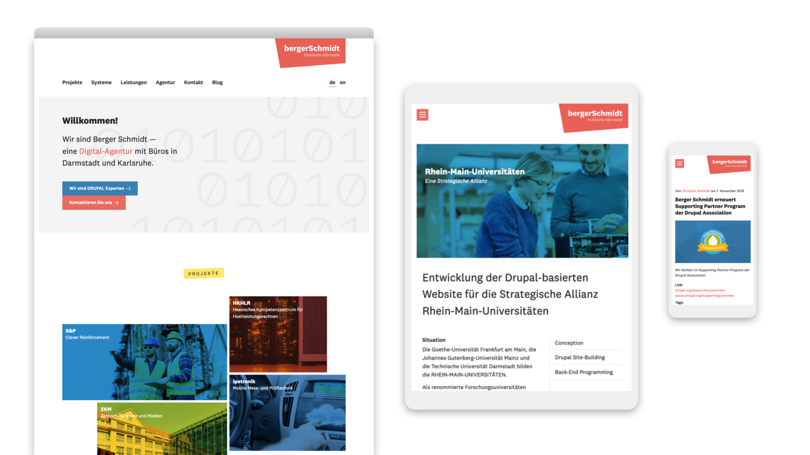 Corporate Website für Berger Schmidt